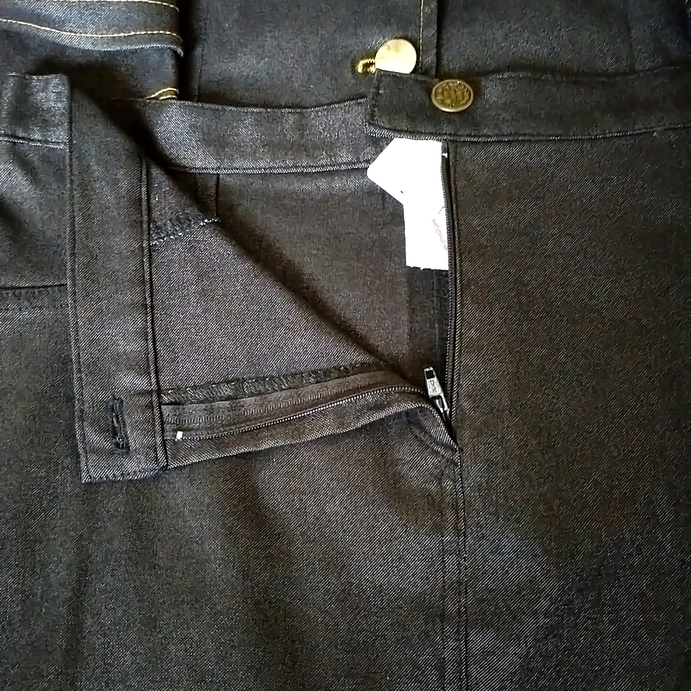 Women's suit with knee length skirt
